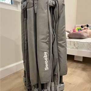 Gray Foldable Kids Playpen